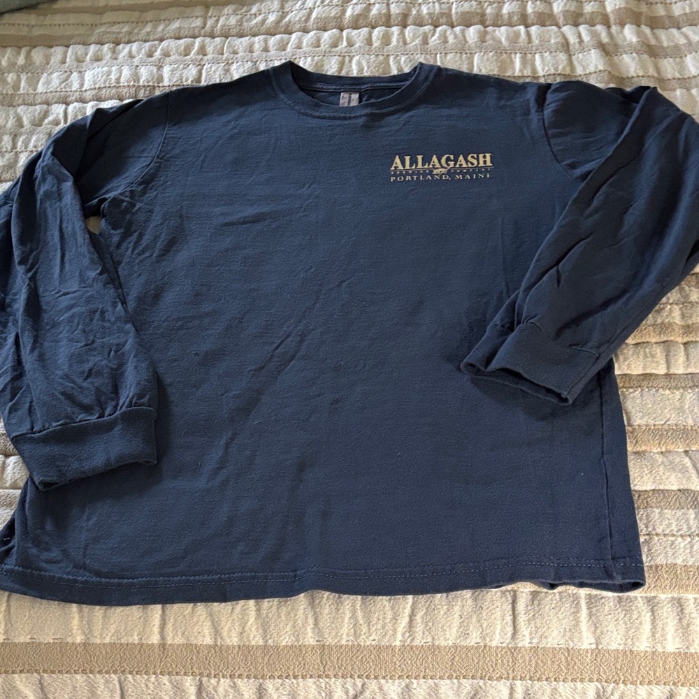 Allagash Brewery Navy Long Sleeve Shirt